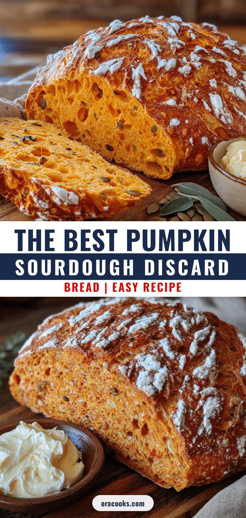 pumpkin sourdough discard bread recipe