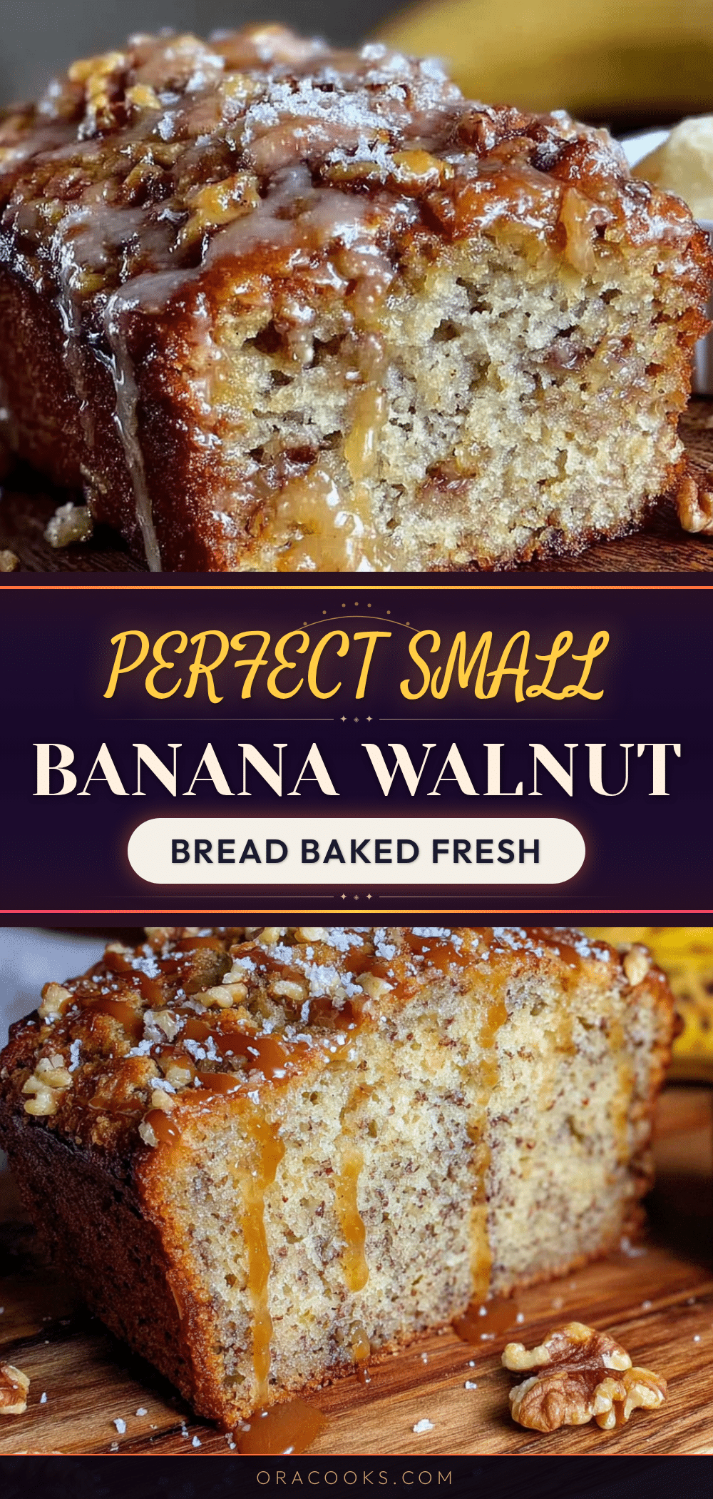 small-batch banana bread with walnuts recipe