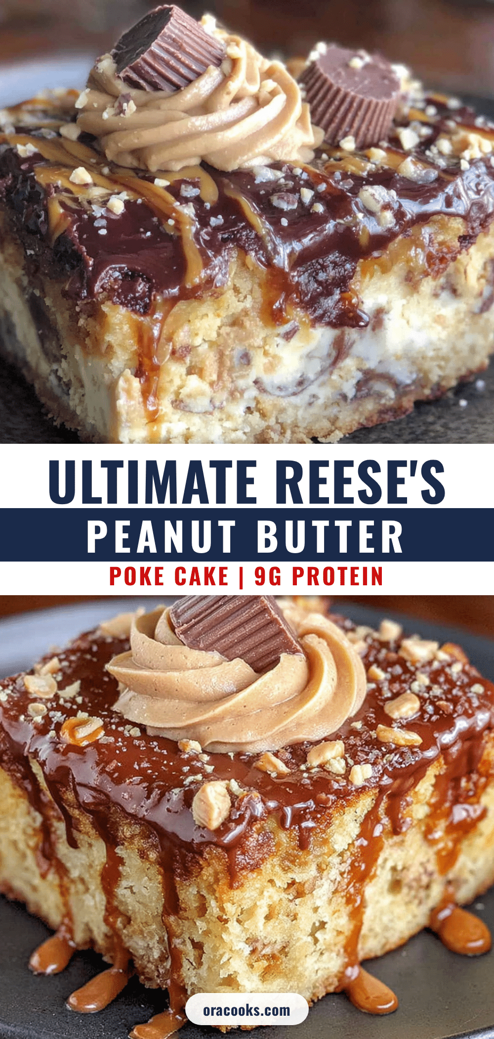ultimate reeses peanut butter poke cake recipe