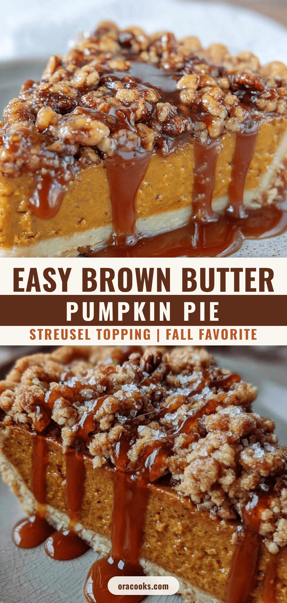 brown butter pumpkin pie with streusel topping recipe
