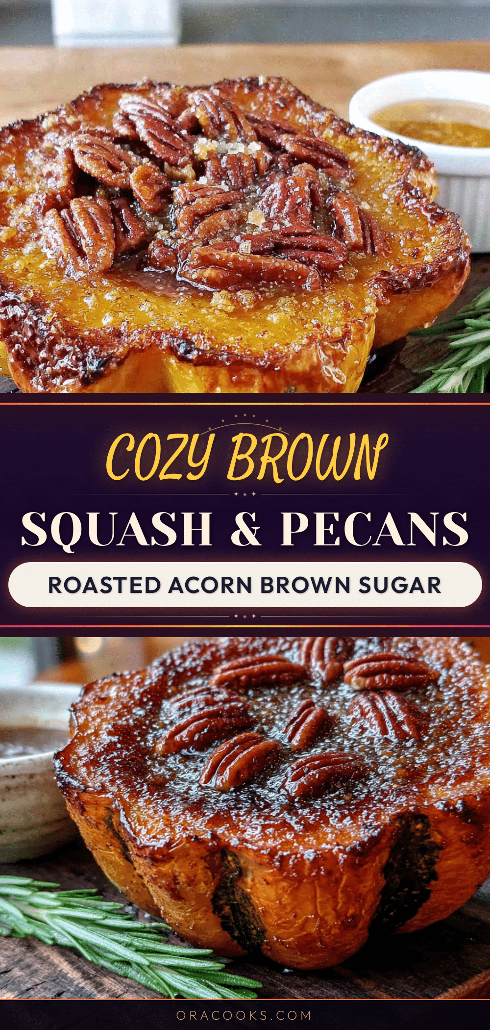 brown sugar roasted acorn squash recipe
