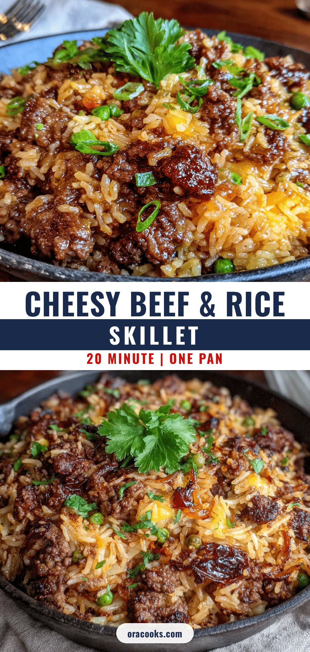 cheesy beef and rice skillet recipe