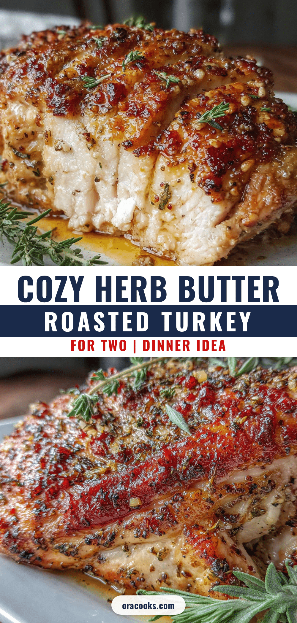 cozy herb butter roasted turkey breast for two recipe