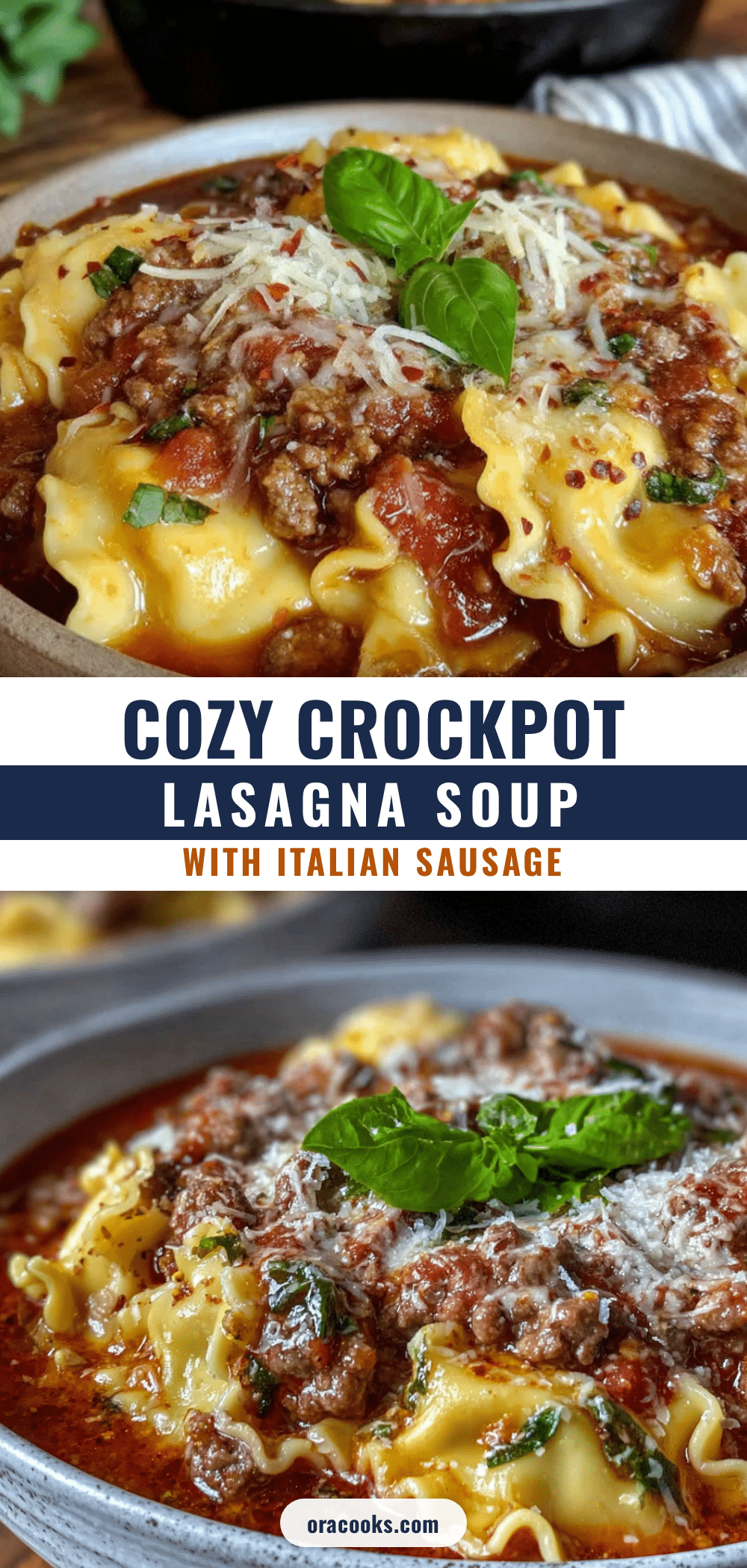 crockpot lasagna soup recipe