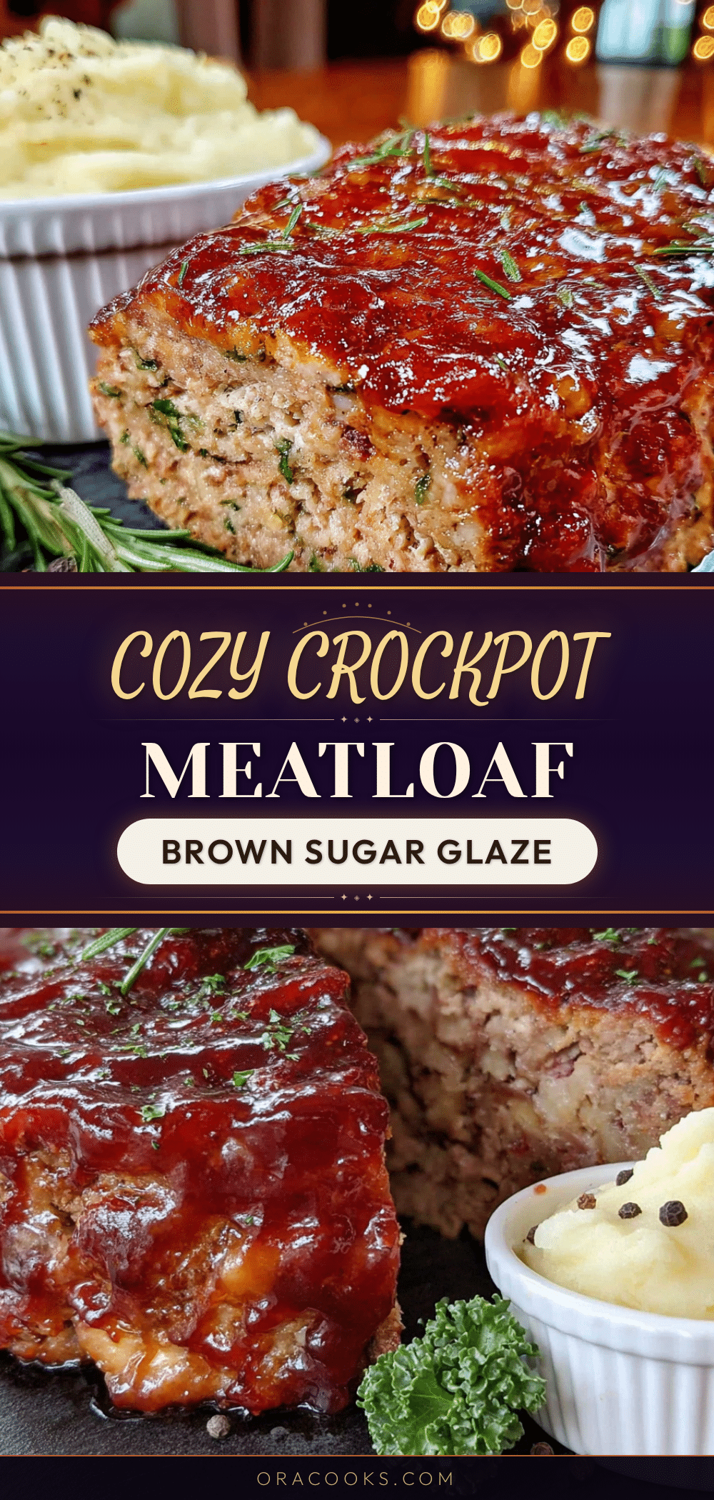 crockpot meatloaf with brown sugar glaze recipe