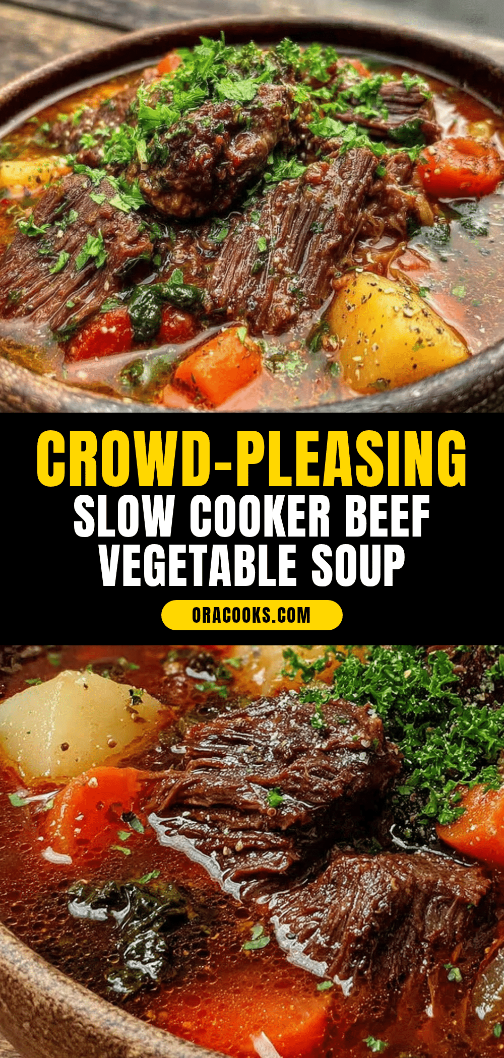 crowd-pleasing slow cooker beef vegetable soup recipe