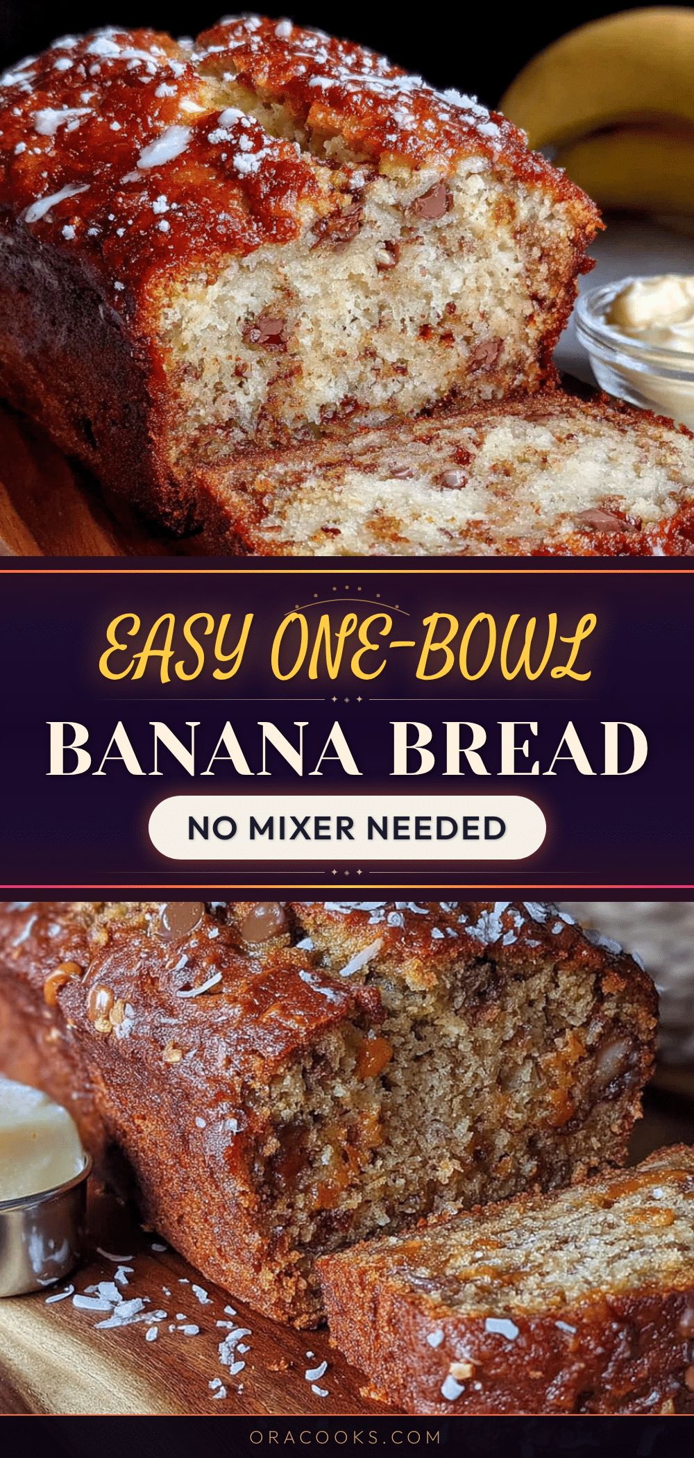 easy one-bowl banana bread recipe