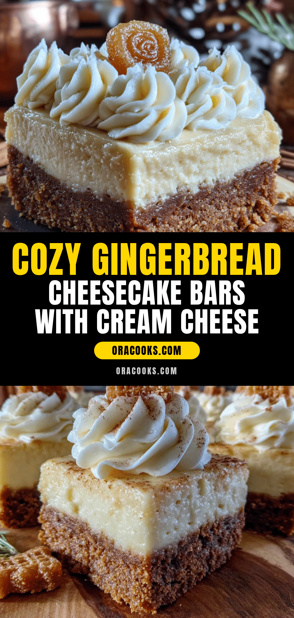 gingerbread cheesecake bars recipe
