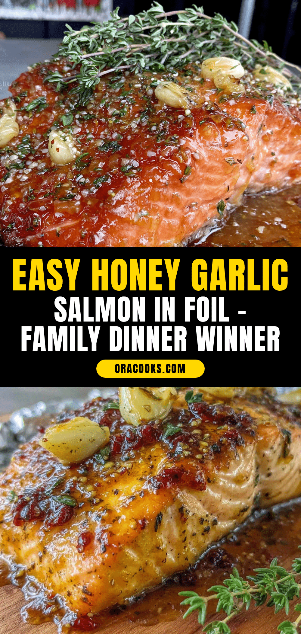 honey garlic salmon in foil recipe