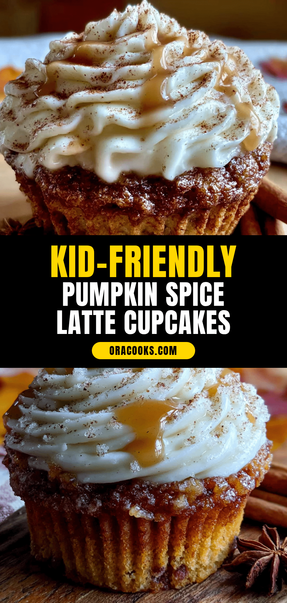 kid-friendly pumpkin spice latte cupcakes recipe