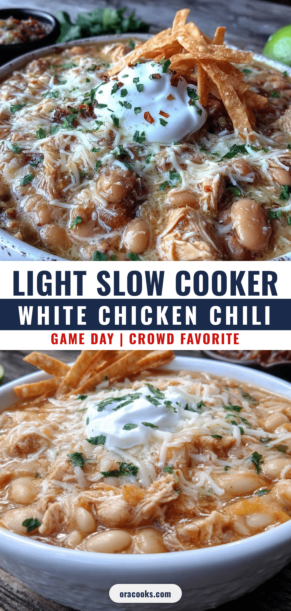 light slow cooker white chicken chili recipe