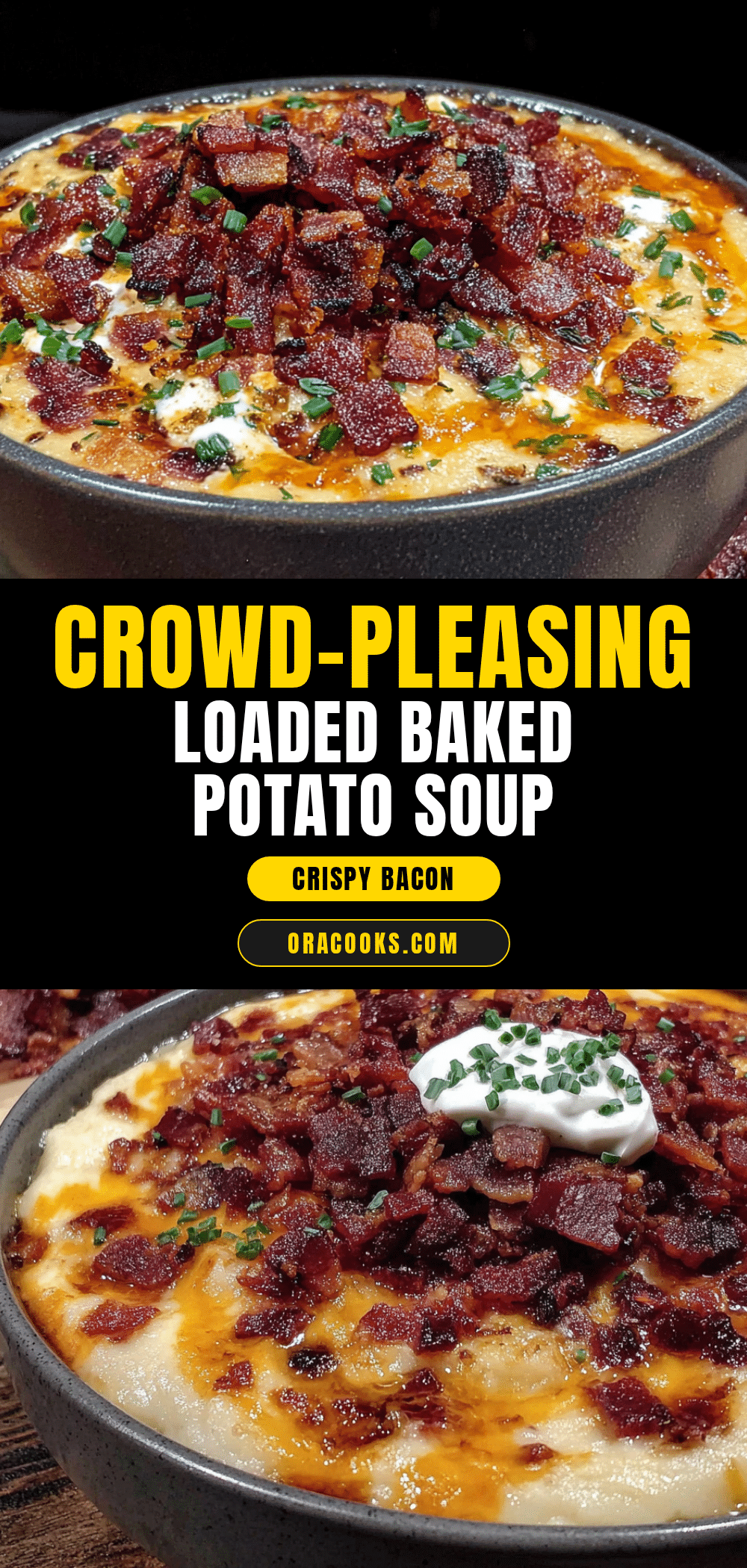 loaded baked potato soup with crispy bacon recipe