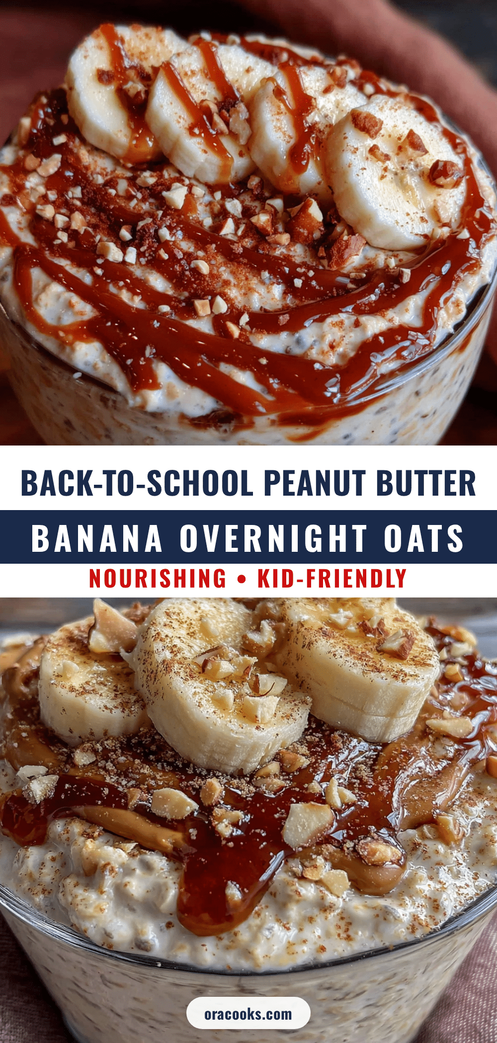 peanut butter banana overnight oats recipe