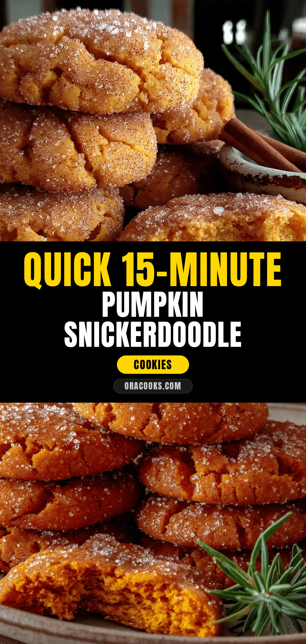pumpkin snickerdoodle cookies recipe