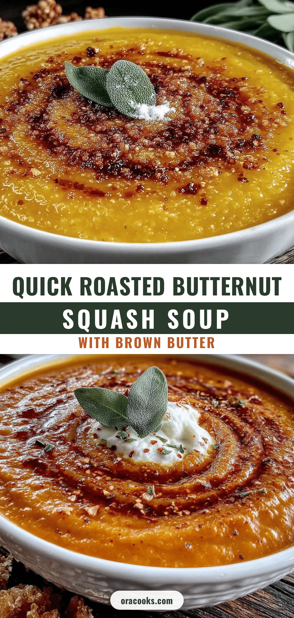 roasted butternut squash soup with brown butter recipe