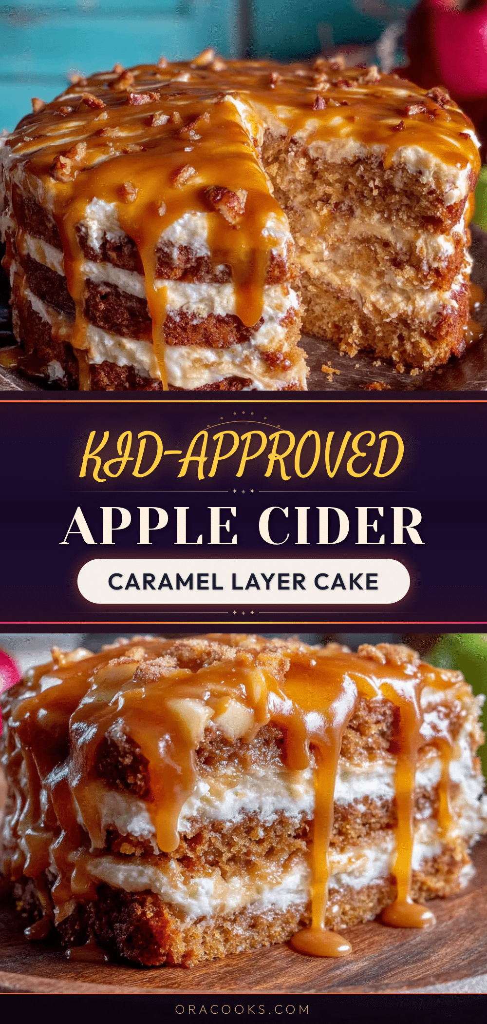 apple cider caramel layer cake recipe