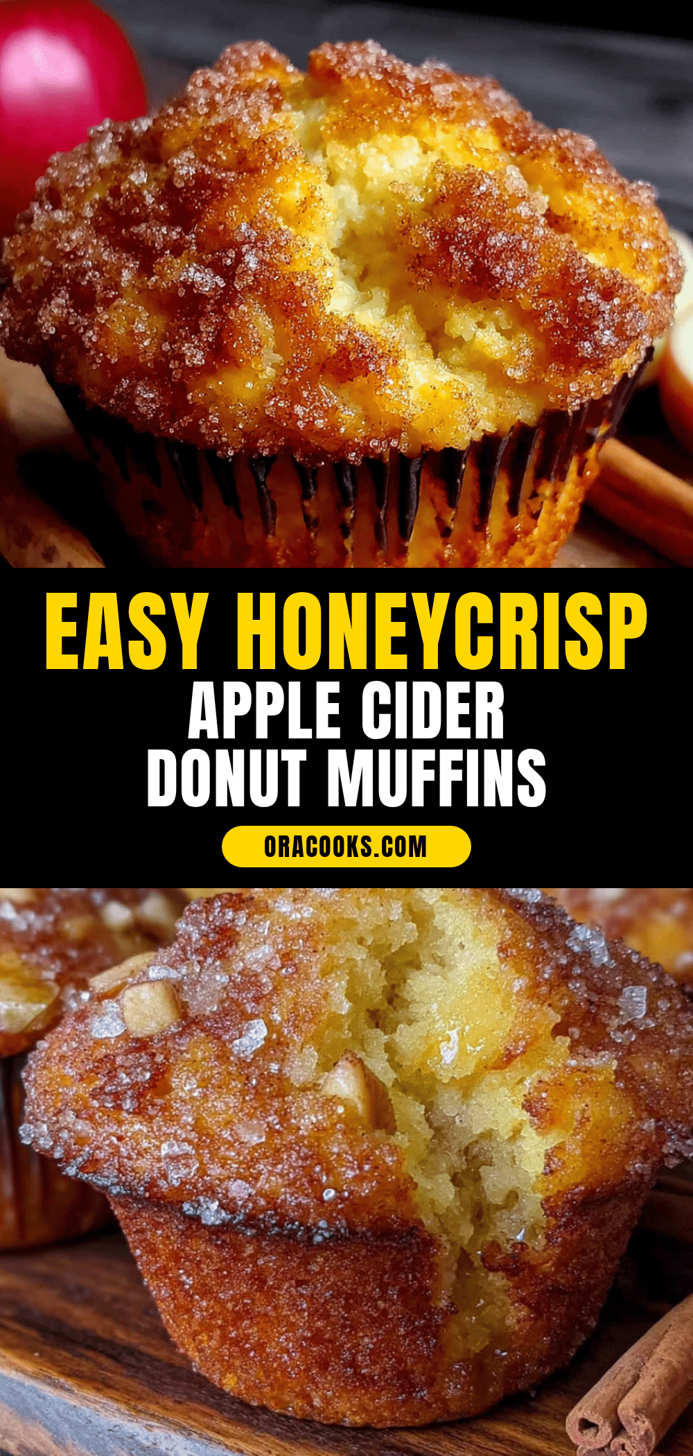 apple cider donut muffins recipe