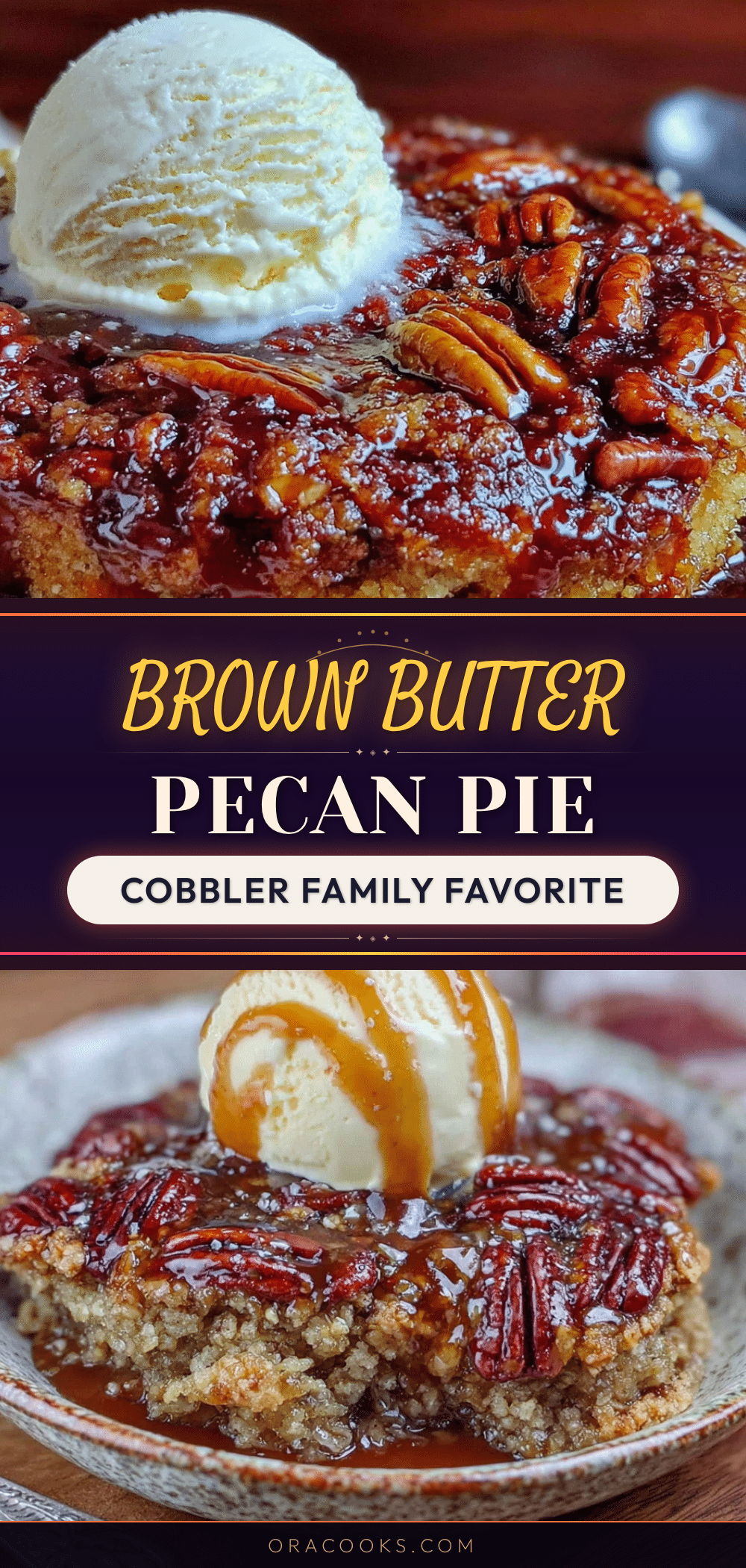 brown butter pecan pie cobbler recipe