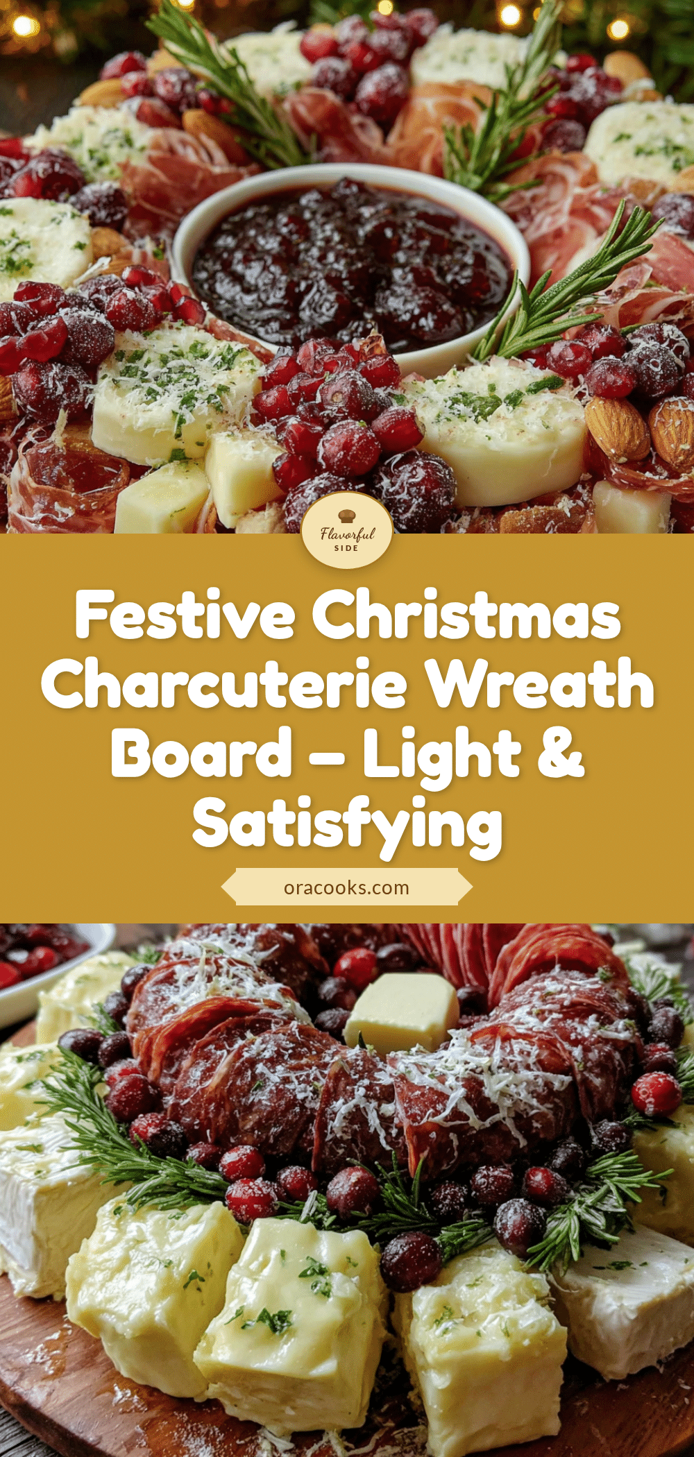 christmas charcuterie wreath board recipe