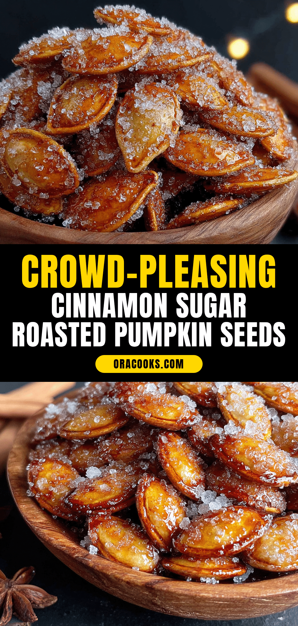 cinnamon sugar roasted pumpkin seeds recipe