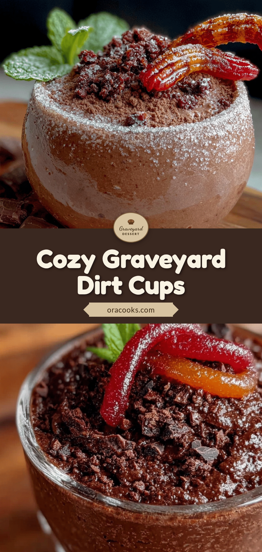 cozy graveyard dirt cups recipe