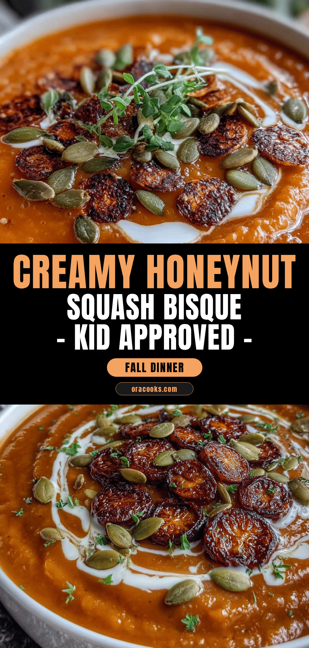 creamy honeynut squash bisque recipe