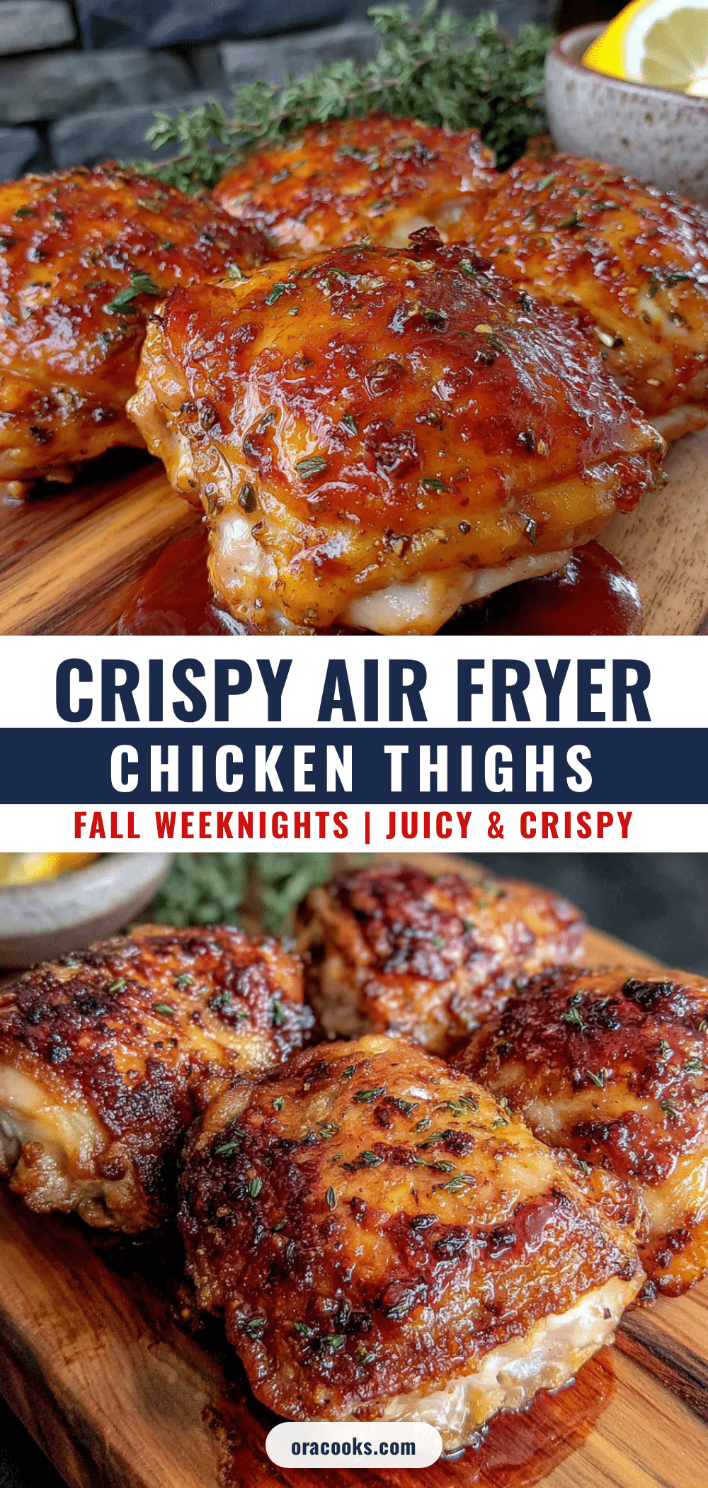 crispy air fryer chicken thighs recipe