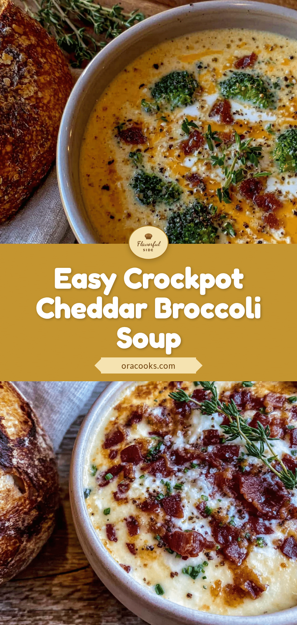 crockpot cheddar broccoli soup recipe