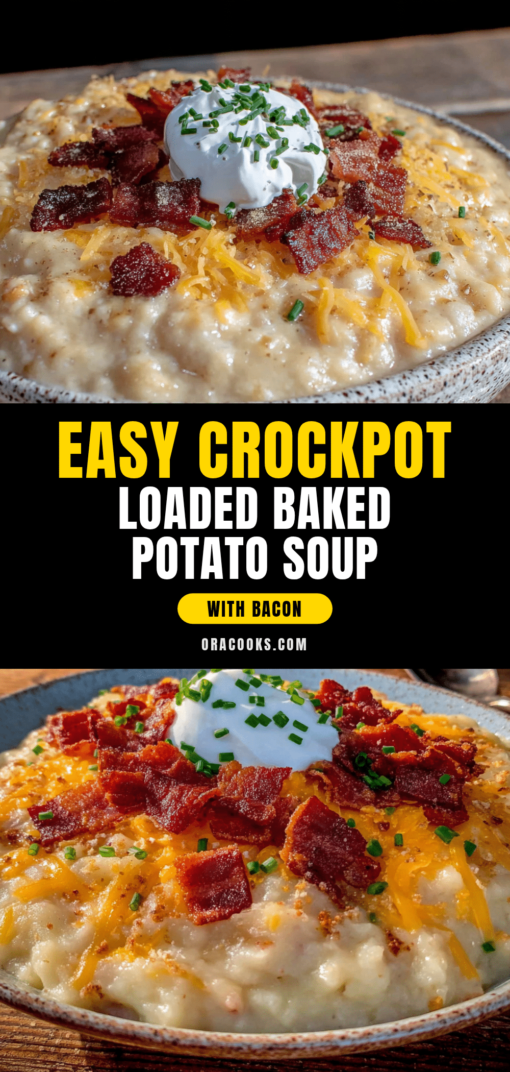 crockpot loaded baked potato soup recipe