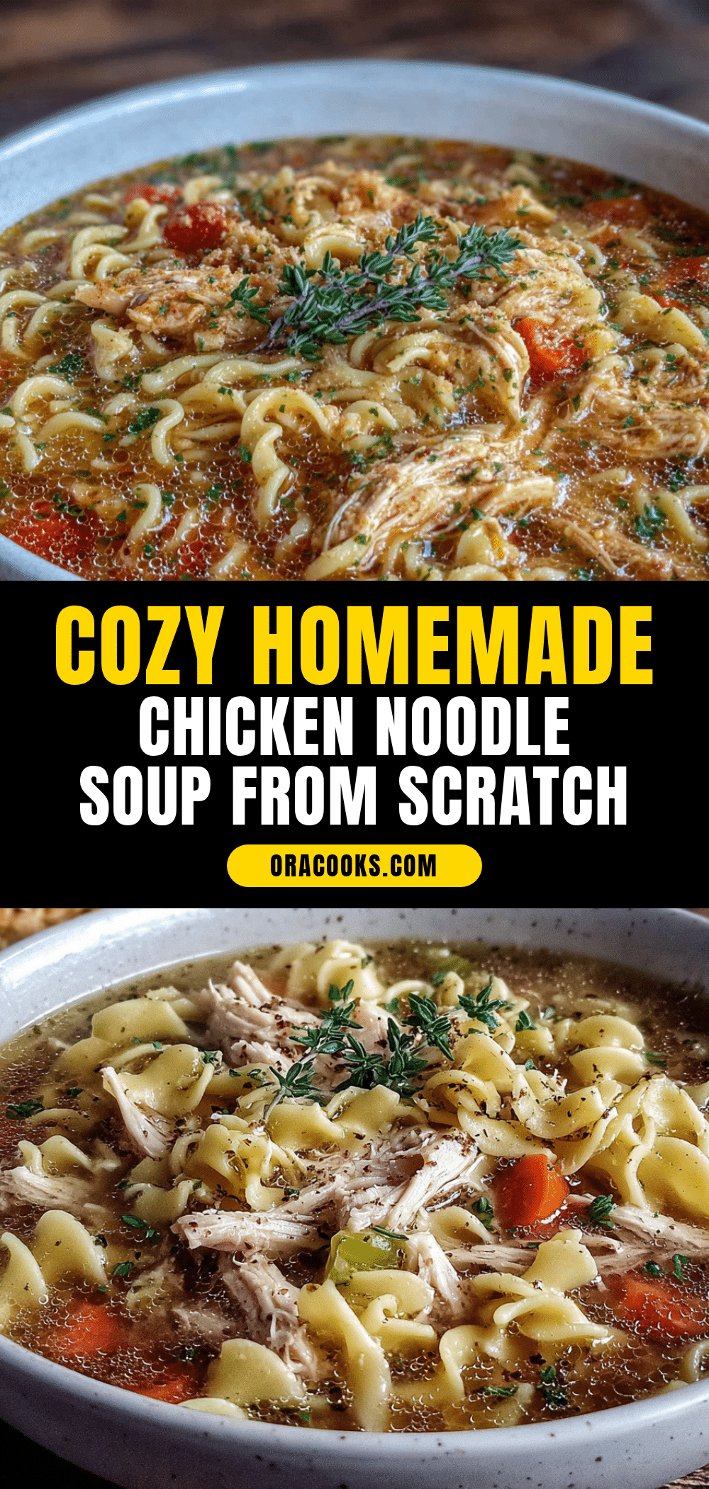 easy homemade chicken noodle soup from scratch recipe