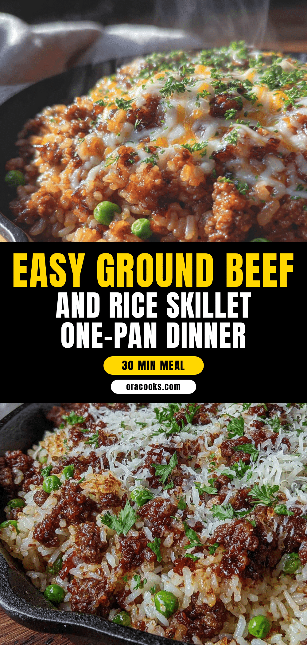 ground beef and rice skillet recipe