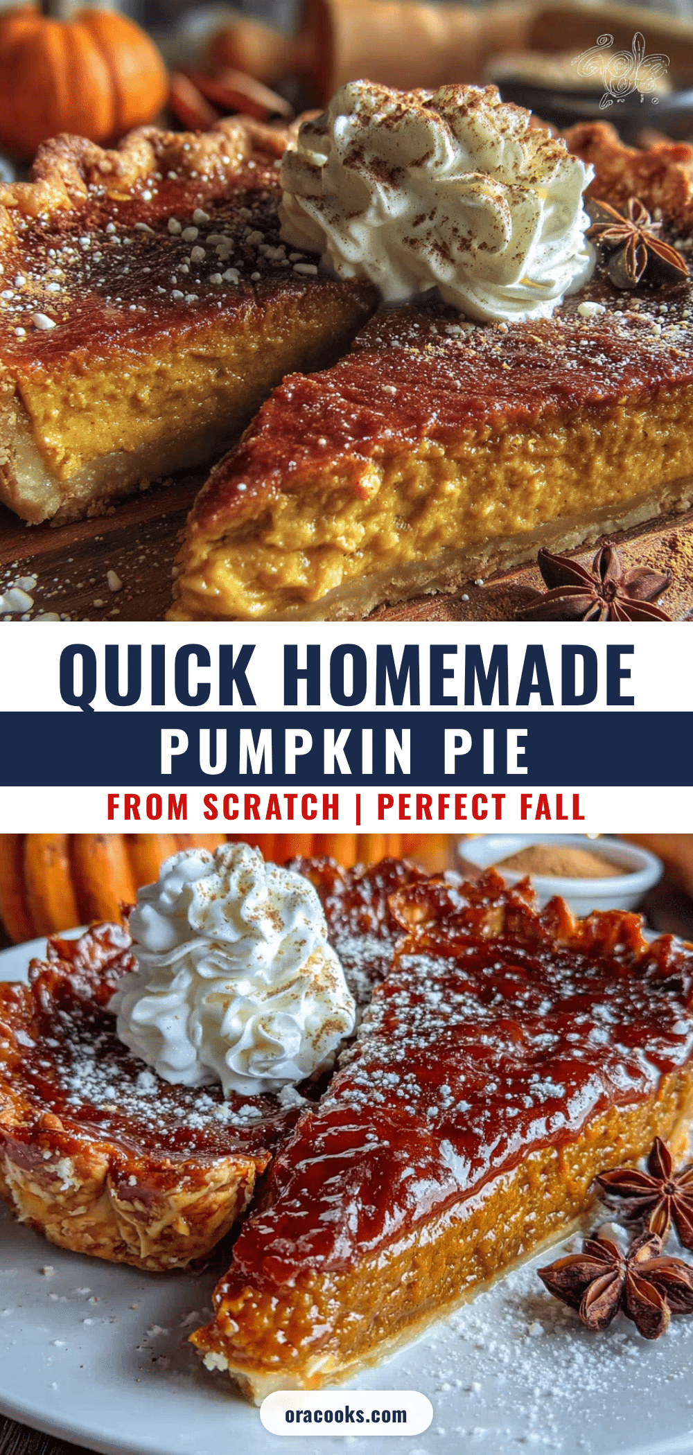homemade pumpkin pie from scratch recipe