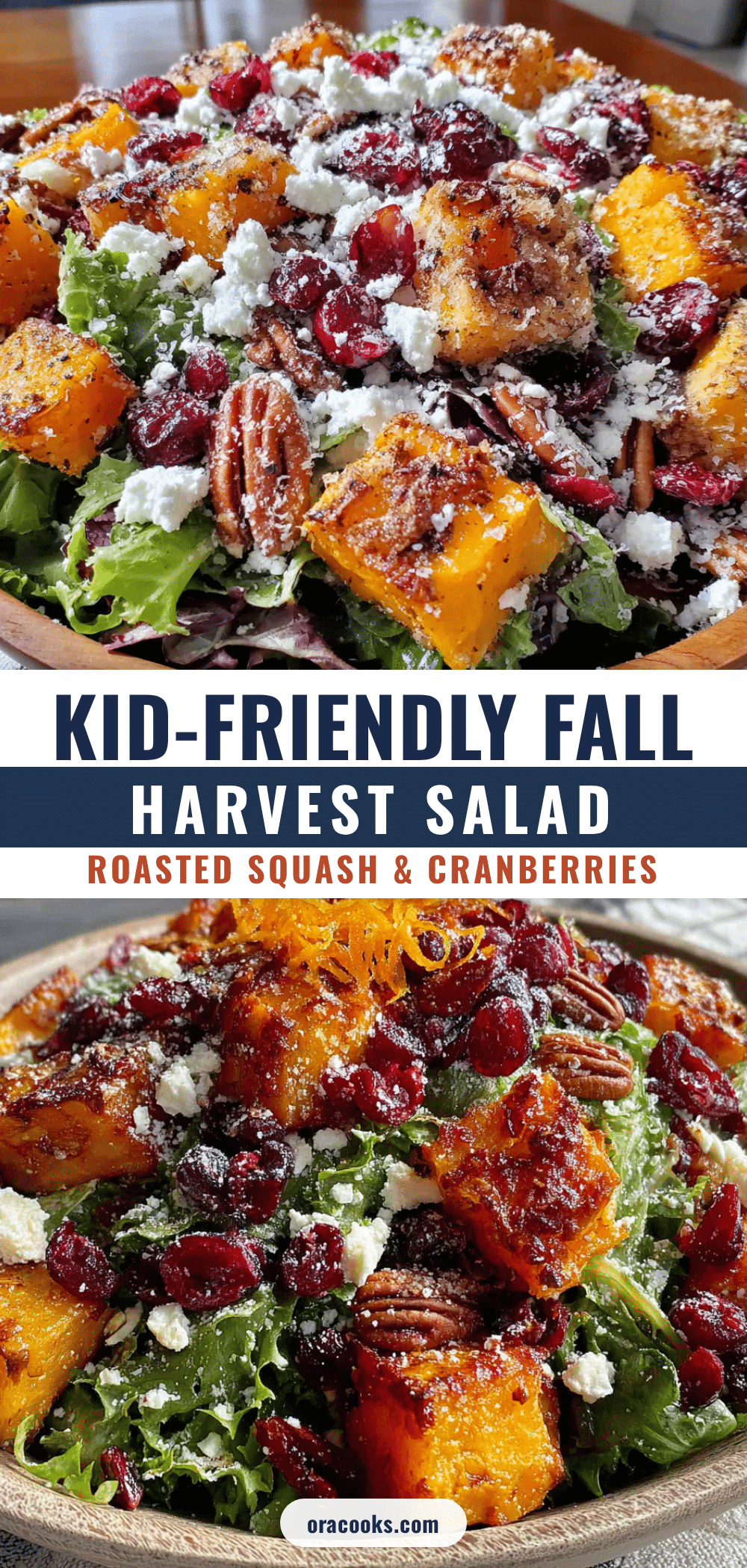 Kid-Friendly Fall Harvest Salad with Roasted Squash recipe