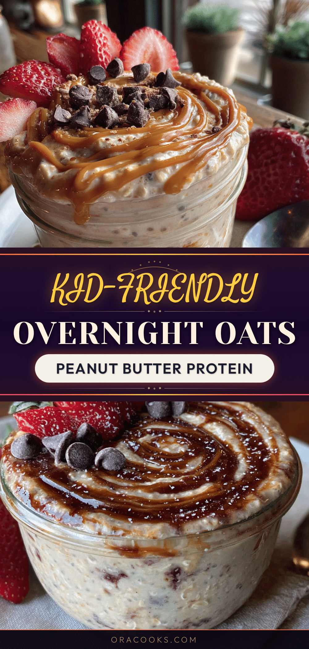 kid-friendly overnight peanut butter protein oats recipe