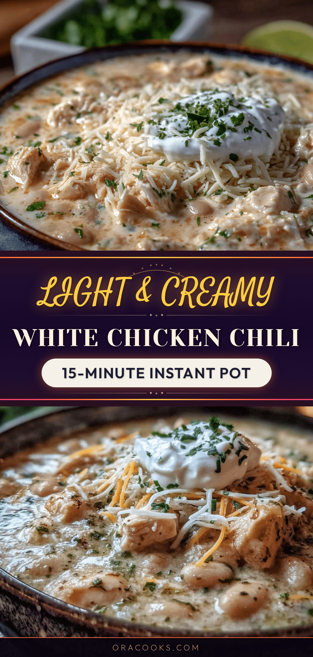 light and creamy white chicken chili recipe
