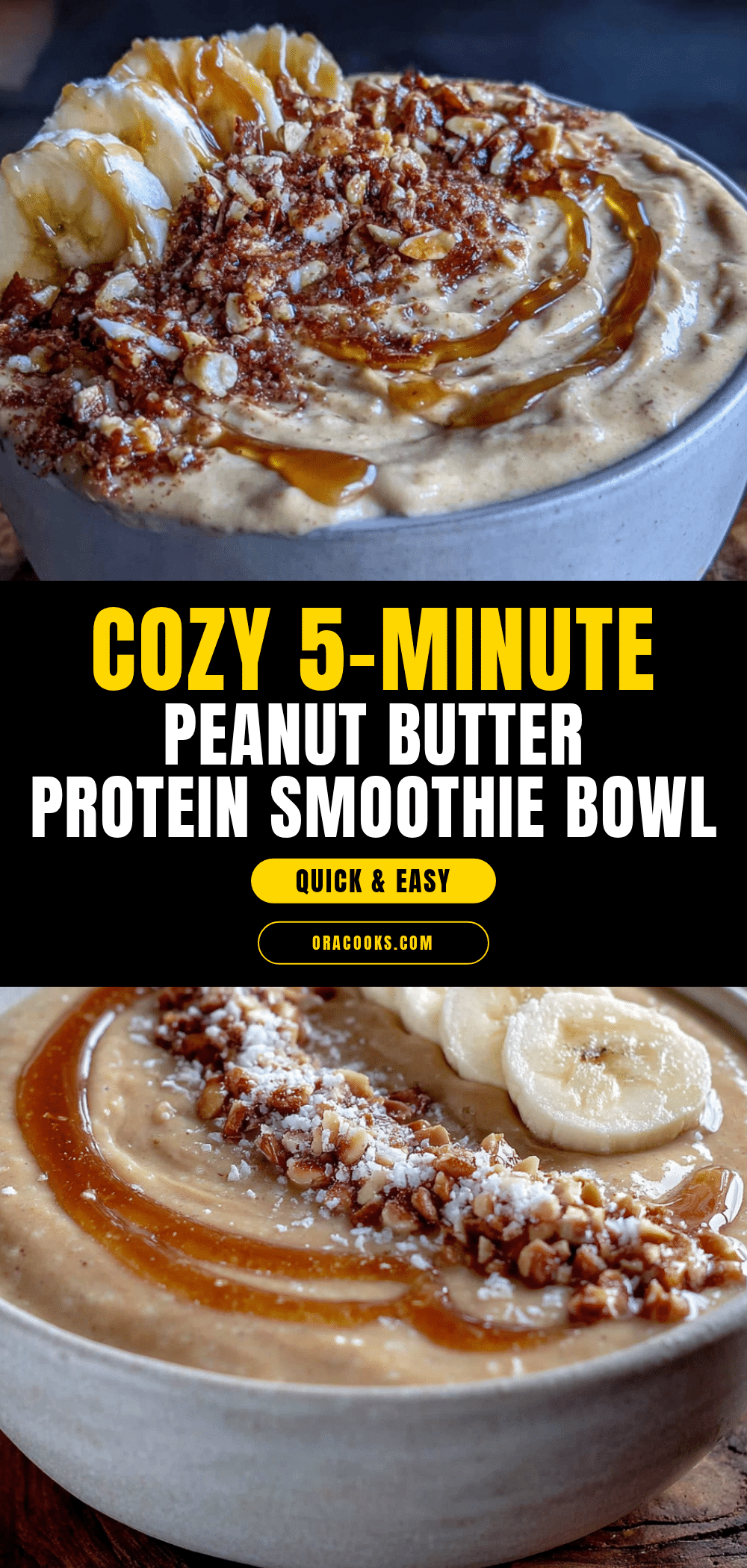 peanut butter protein smoothie bowl recipe