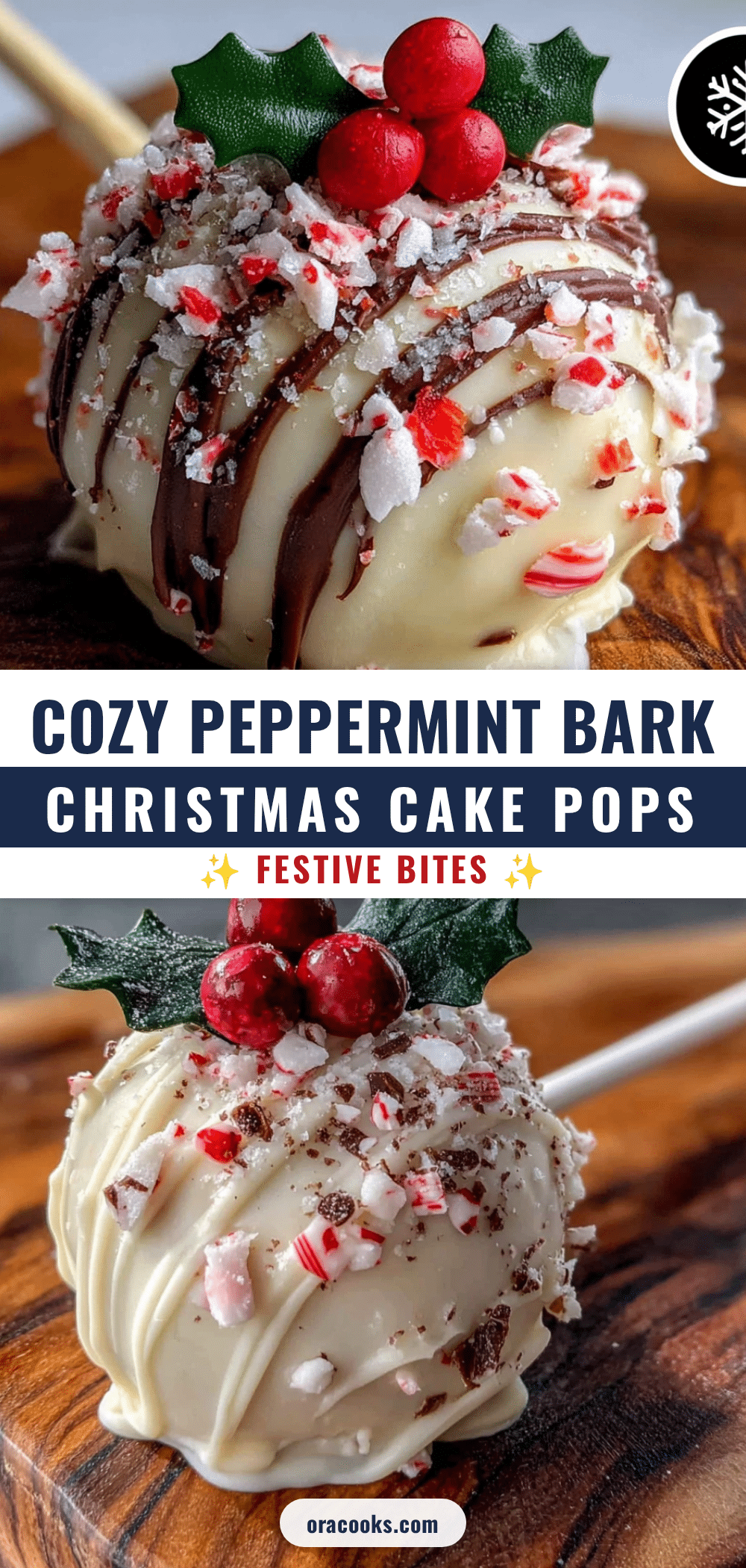 peppermint bark christmas cake pops recipe