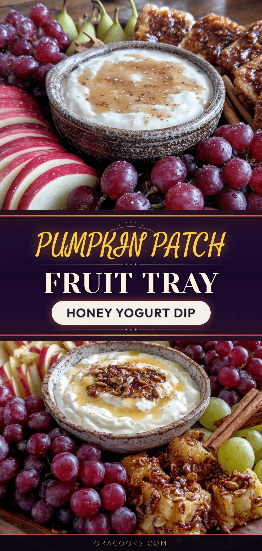 pumpkin patch fruit tray recipe