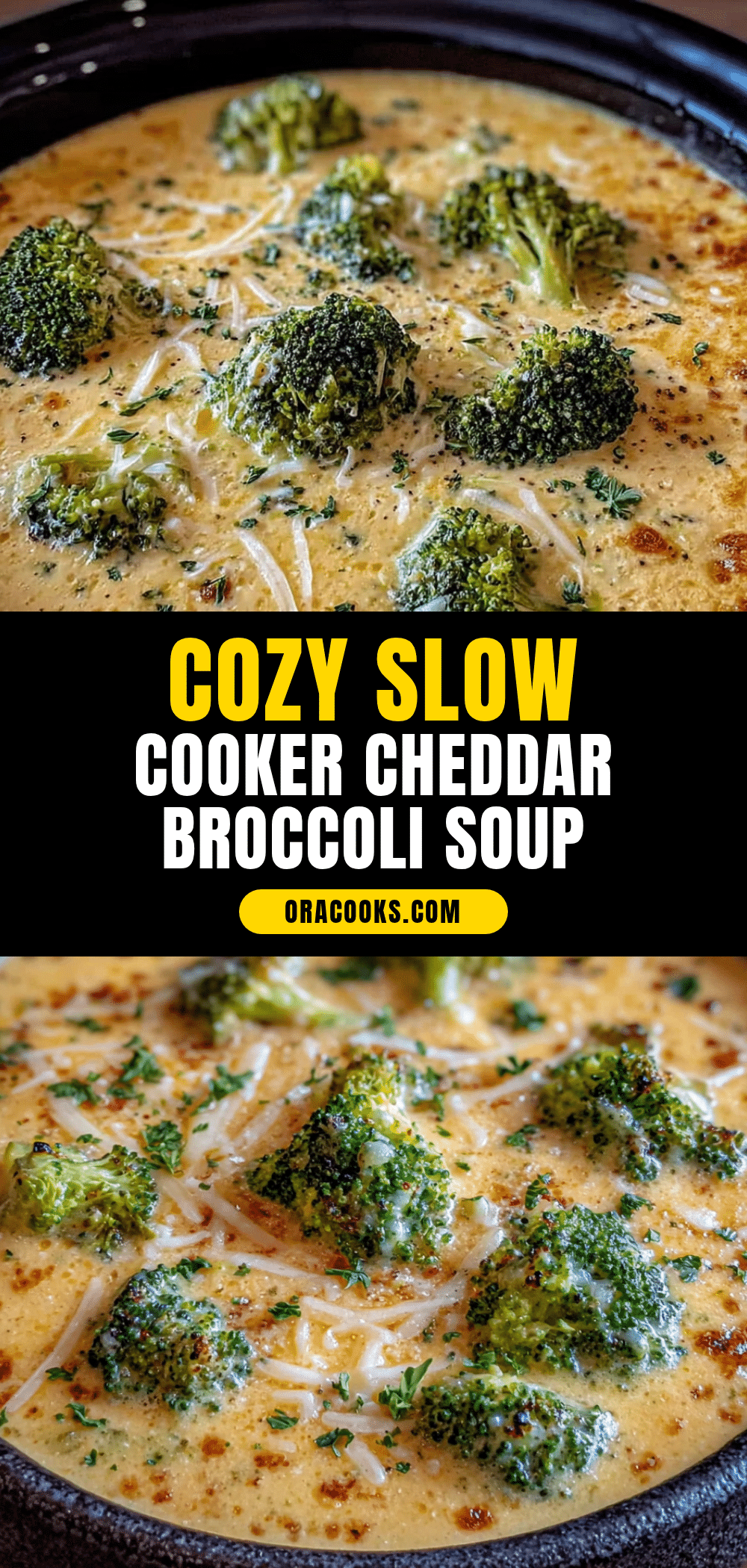 slow cooker cheddar broccoli soup recipe