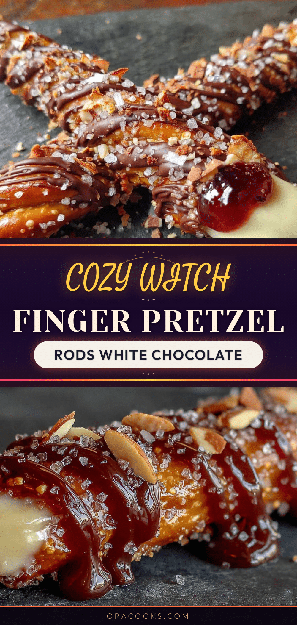 witch finger pretzel rods recipe